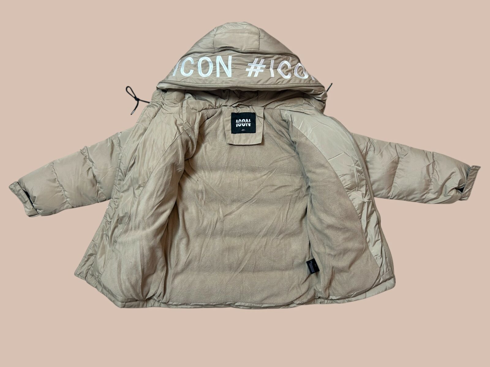 ICON fleecevoering winterjas Beige - Afbeelding 4