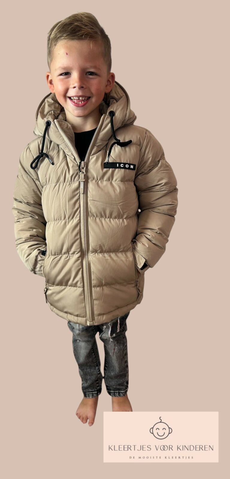 ICON fleecevoering winterjas Beige